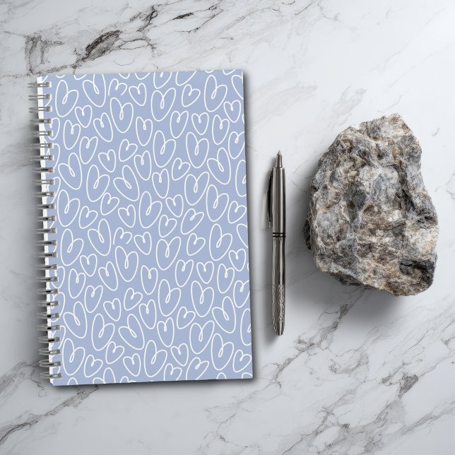 Carnet Cœur Bleu Moderne (Créateur téléchargé)