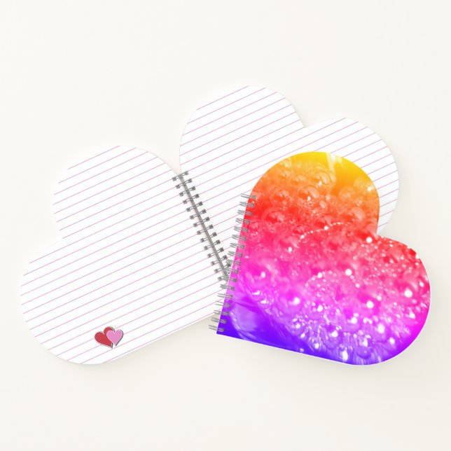 Carnet Coeur Bubbly Et Colorful (Intérieur)