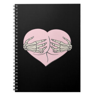 Carnet Coeur Butt Hug Skeleton Mains Classique