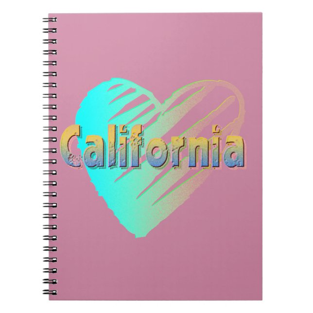 Carnet Coeur californien (Devant)