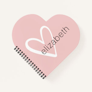 Carnet Coeur Chic rose