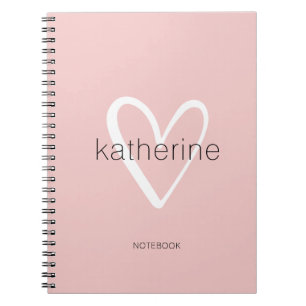 Carnet Coeur Chic rose