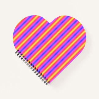 Carnet "Coeur coloré" personnalisable