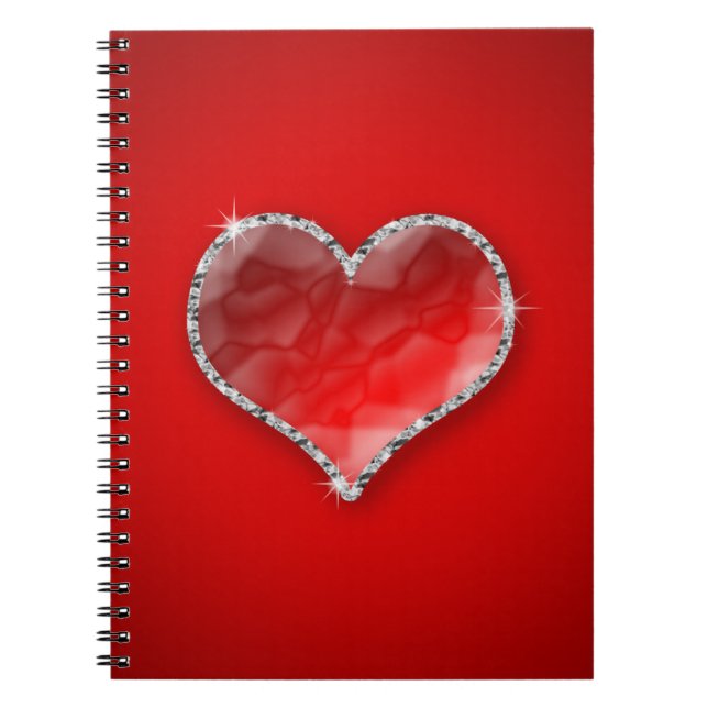 Carnet Coeur cristal (Devant)