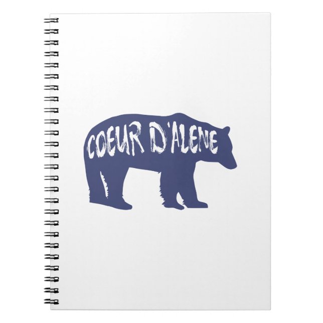Carnet Coeur d'Alene Idaho Bear (Devant)