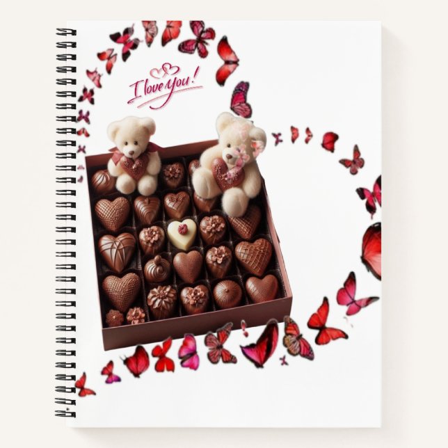 Carnet Cœur d'amour  (Devant)