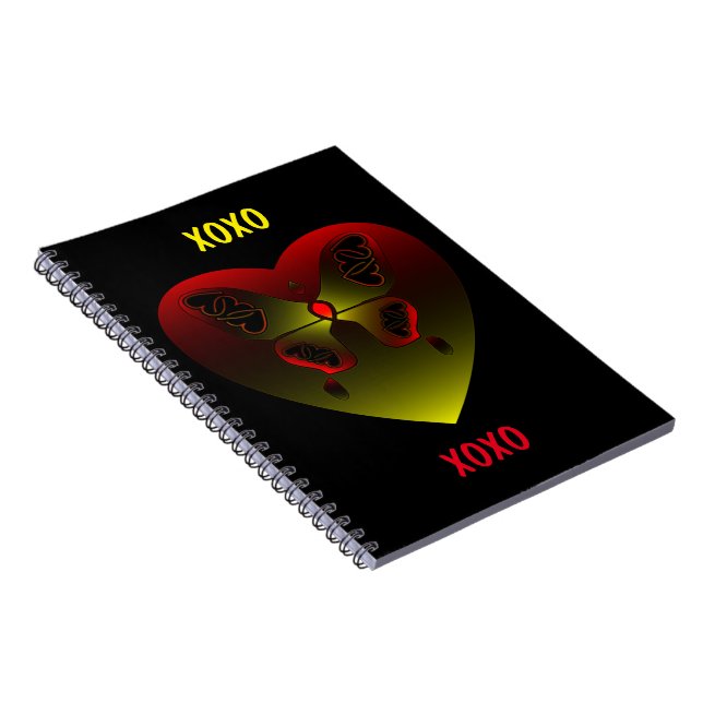 Carnet Coeur d'amour papillon (Côté Droit)