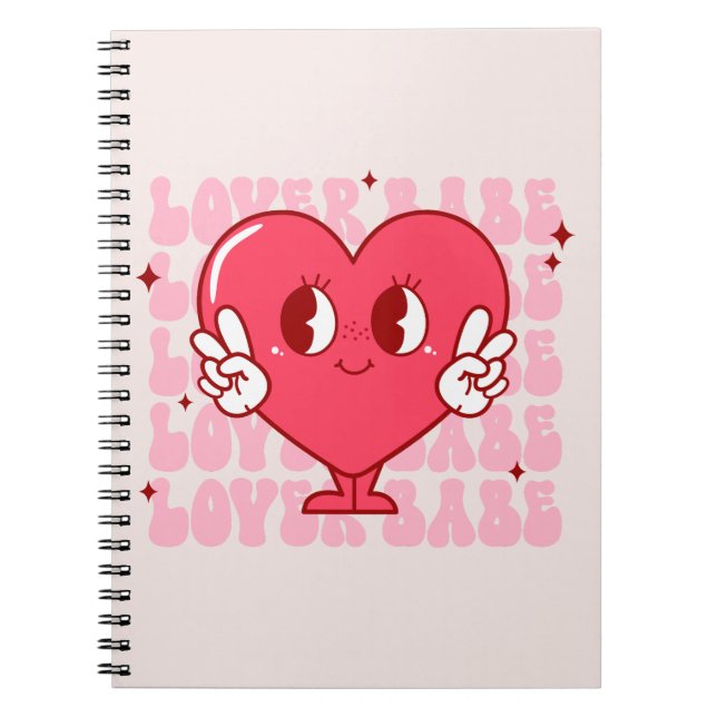 Carnet Coeur de bébé mignon (Devant)