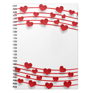Carnet Coeur de cadre coeur arrière - plan coeur