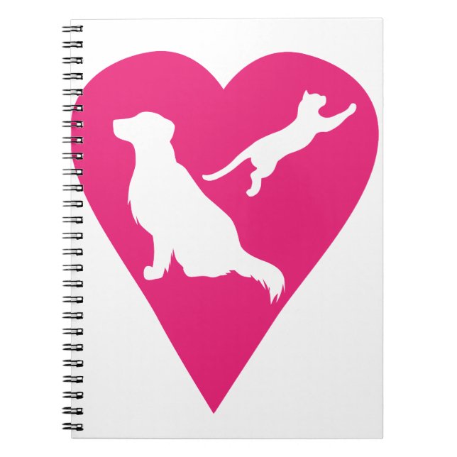 Carnet Coeur de chien et de chat (Devant)