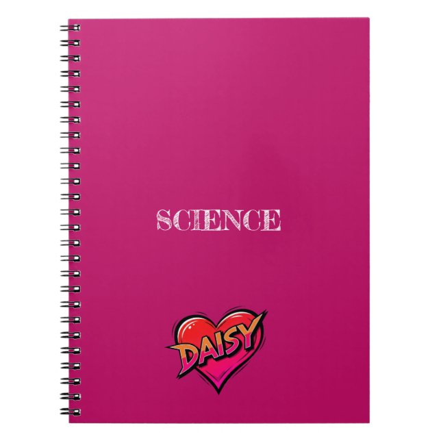 Carnet Cœur de Daisy Rose (Devant)