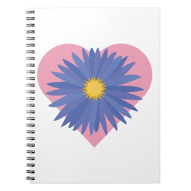 Carnet Coeur de fleurs (Devant)
