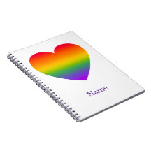 Cœur de ligne de arc-en-ciel minimaliste - Art col