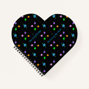 Carnet coeur de marguerite Blackout