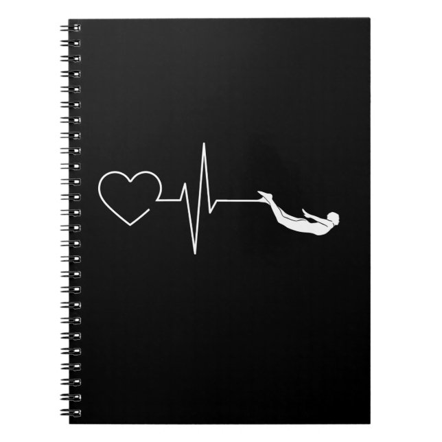 Carnet Coeur de natation (Devant)