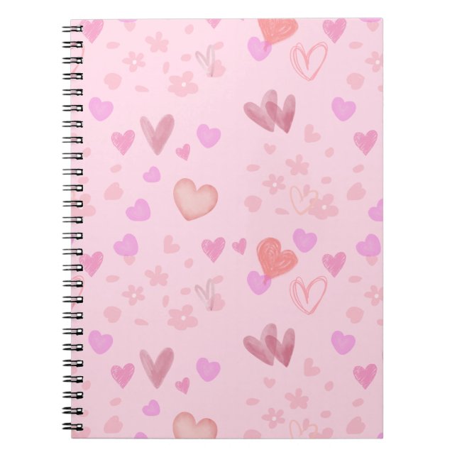 Carnet Cœur de Pêches Amoureuses (Devant)