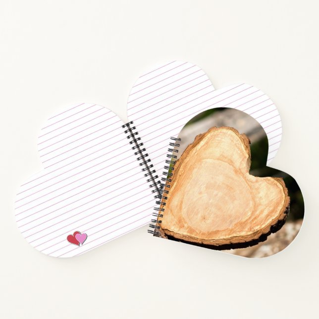 Carnet coeur en bois (Intérieur)