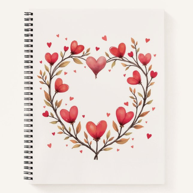 Carnet coeur et amour (Devant)