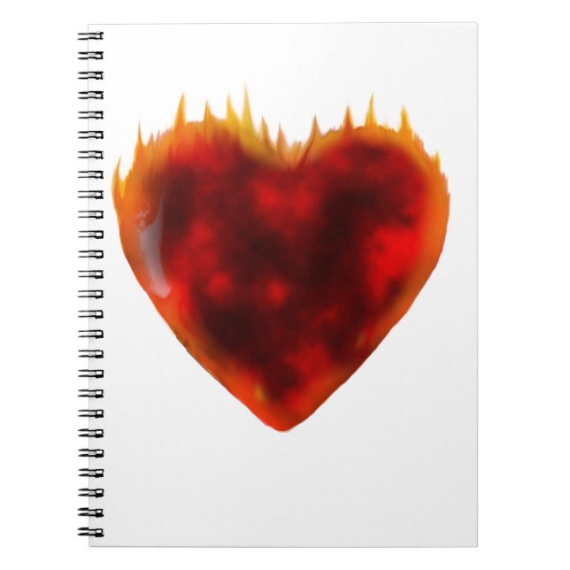 Carnet Coeur flamboyant (Devant)