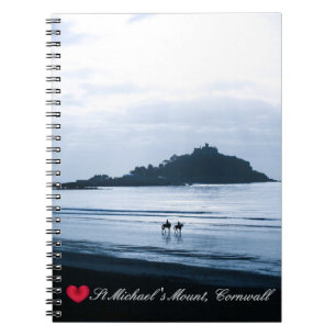 Carnet Coeur personnalisé St Michaels Mont Cornwall + Che