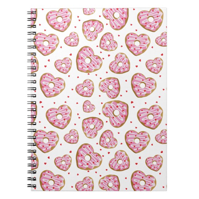 Carnet Coeur rose mignon Cookies (Devant)