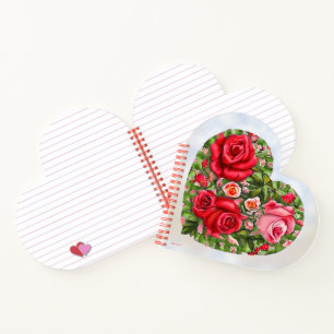 Carnet Coeur Rose vintage