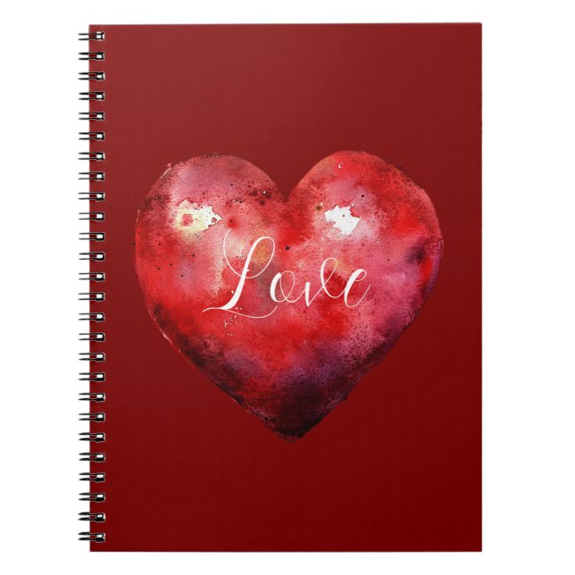Carnet Coeur rouge (Devant)