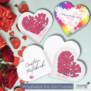 Carnet Coeur rouge avec mot Amour Vous pour toujours Vale