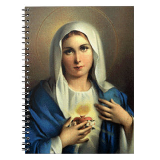 CARNET COEUR SACRÉ DE MARY 09 PRODUITS PERSONNALISABLES