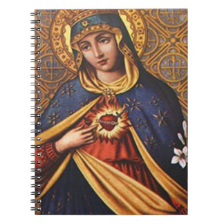 CARNET COEUR SACRÉ DE MARY 25 PRODUITS PERSONNALISABLES