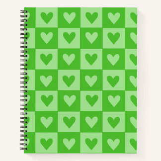 Carnet Coeur vert de tableau de bord