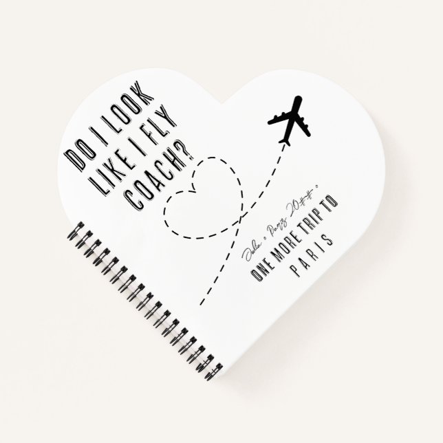 Carnet Coeur W Ai-Je L'Air De Voler Économie Sarcastique  (Devant)