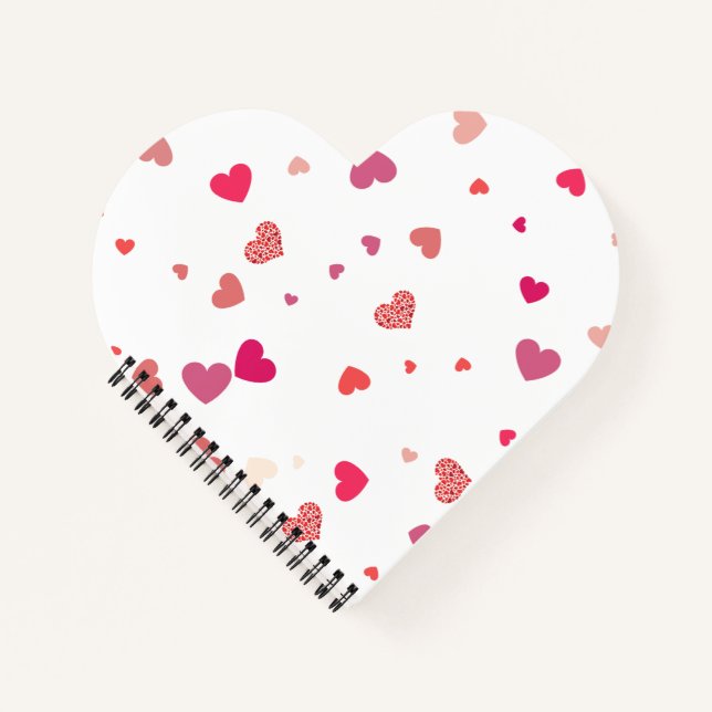 Carnet Coeurs - amour (Devant)