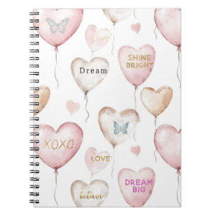 Carnet Cœurs Crémeux Roses Inspirants