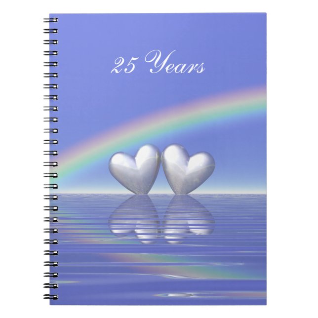 Carnet Coeurs d'argent du 25e anniversaire (Devant)