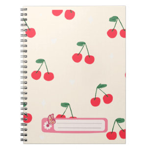 Carnet Cœurs de cerise pour adolescentes