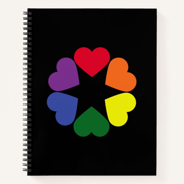 Carnet cœurs de fierté LGBT (Devant)