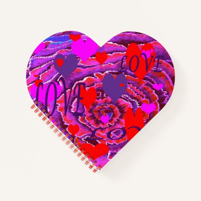 Carnet Cœurs de la Saint-Valentin et amour (Devant)