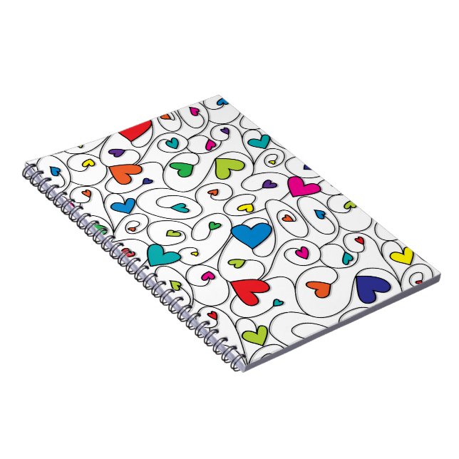 Carnet Coeurs frisés (Côté Droit)