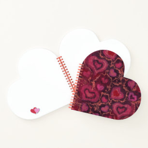 Carnet Coeurs Laine Texture Amour romantique Saint Valent