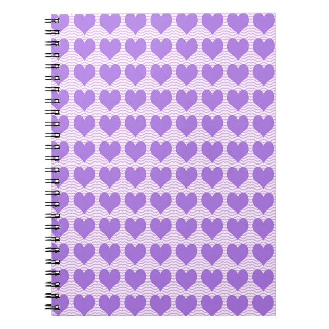Carnet Coeurs pourpres (Devant)