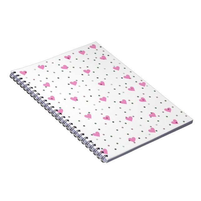 Carnet Coeurs roses (Côté Droit)