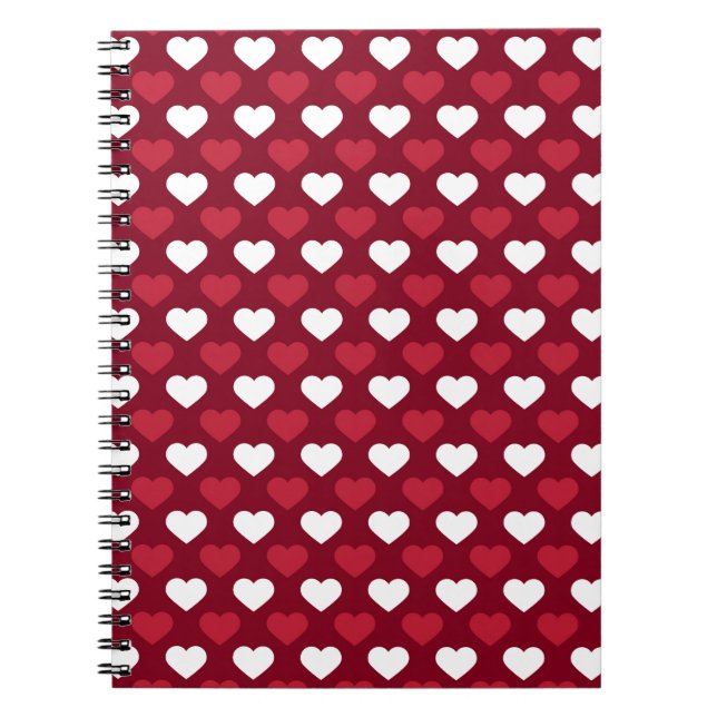 Carnet Coeurs rouges (Devant)
