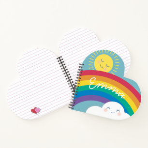 Carnet Coeurs Sunshine et Rainbows