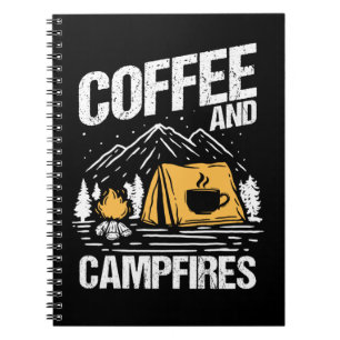 Carnet Coffee Campfires Funny Nature Camping