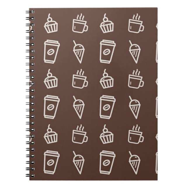 Carnet Coffee Cupcake et Icecream Illustrations Motif (Devant)