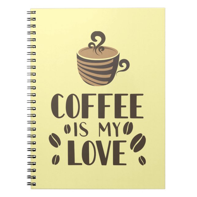 Carnet Coffee is my love language (Devant)