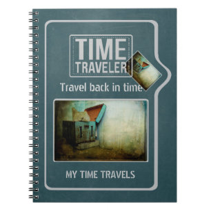Carnet Coffre bleu minable de voyageur de temps