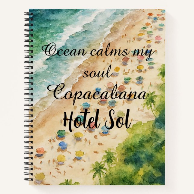 Carnet Cojín Playero Personalizable Copacabana Hotel Sol (Devant)