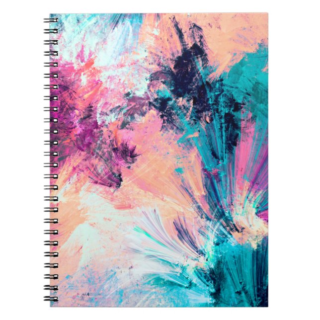 Carnet Cold multicolor beautiful futuristic pattern. Abst (Devant)